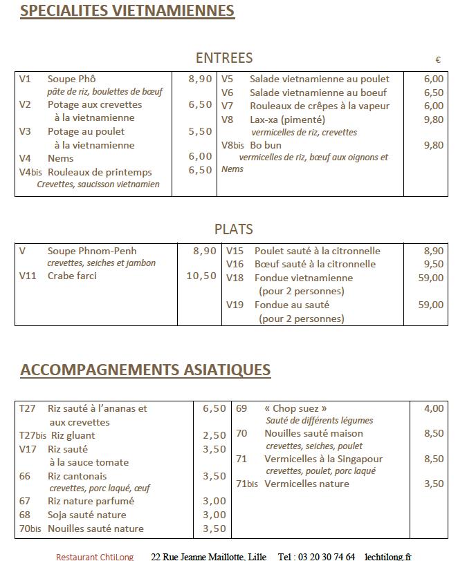 Le Chti Long 鸿龙阁 - Menu Image 2
