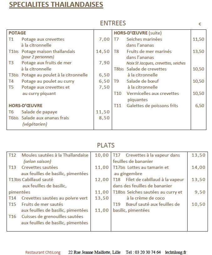 Le Chti Long 鸿龙阁 - Menu Image 3